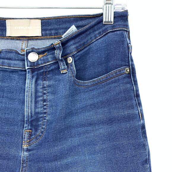 Everlane Mid Rise Ankle Skinny Jeans Womens Sz 27 Stretch Medium Wash - Picture 5 of 7